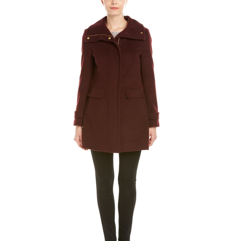 Cole Haan Signature Slick Wool-Blend Coat